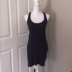 Express XS Racer Back Striped Tank Dress
